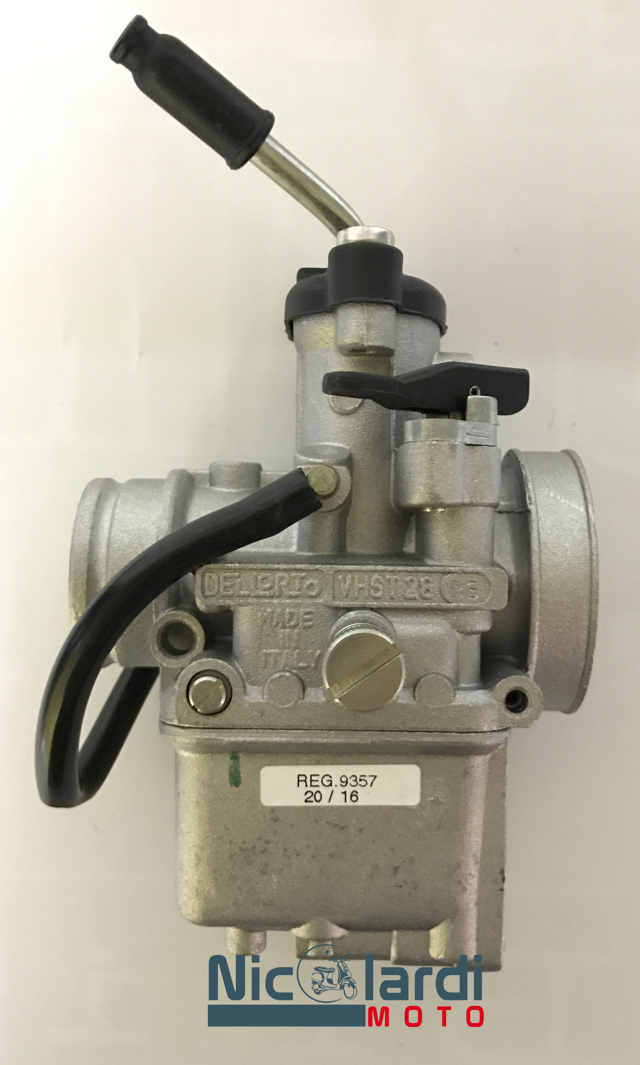 Carburador Dellorto VHST 28 BS De Tiro Manual, Para Scooter, Minimoto, AM6 Y Minarelli