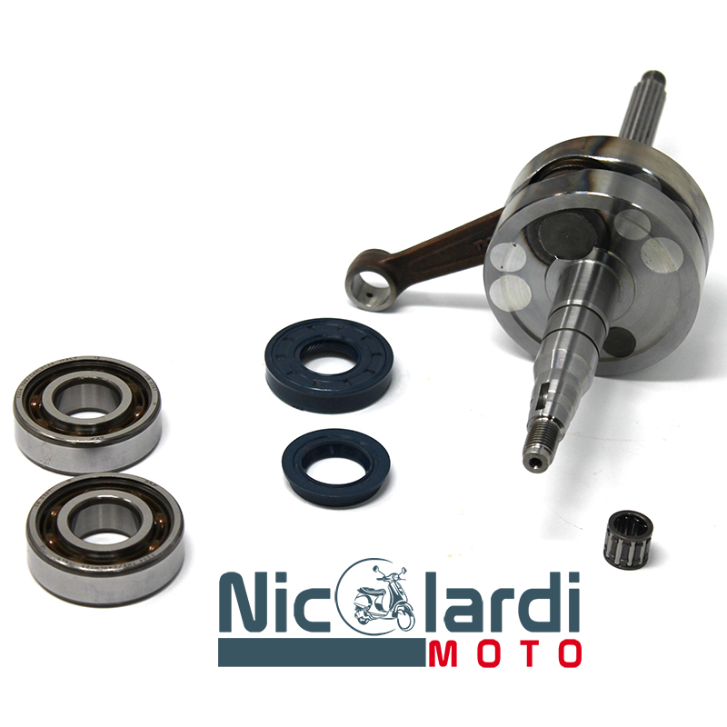 Albero motore Top TPR Minarelli 50cc spinotto Ø 10 corsa 39,2mm con cuscinetti