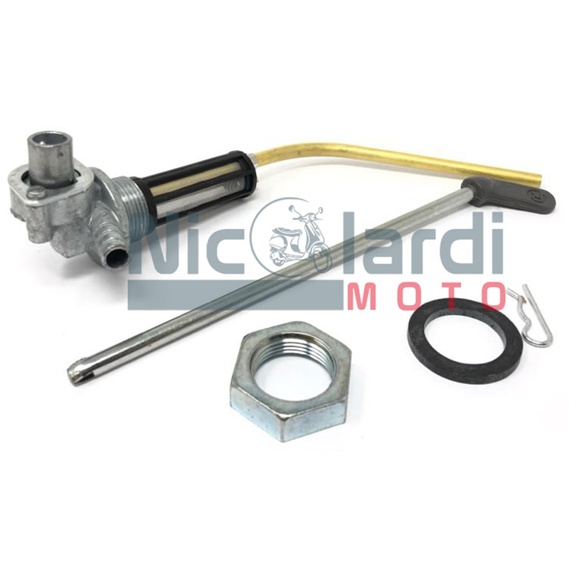 RUBINETTO BENZINA CON BICCHIERINO VETRO VESPA PX 125/150/200 Serie - Foto 6