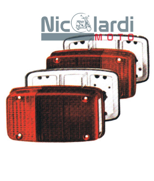 Ricambio Ape 50 Impermeabile Coppia Fari Posteriori Per Piaggio