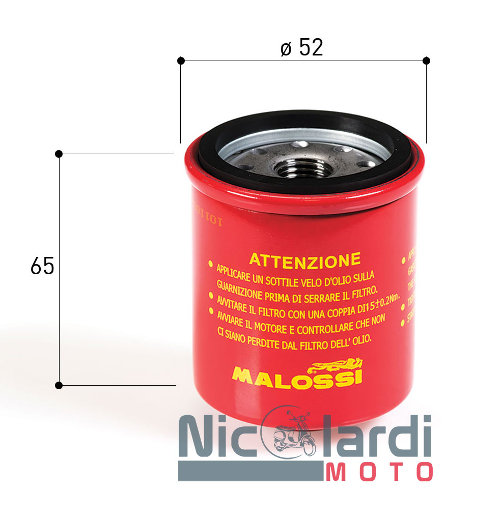 Filtro olio Malossi Liberty - Vespa ET4 2° serie Filtro olio Malossi Liberty - Vespa ET4 2° serie