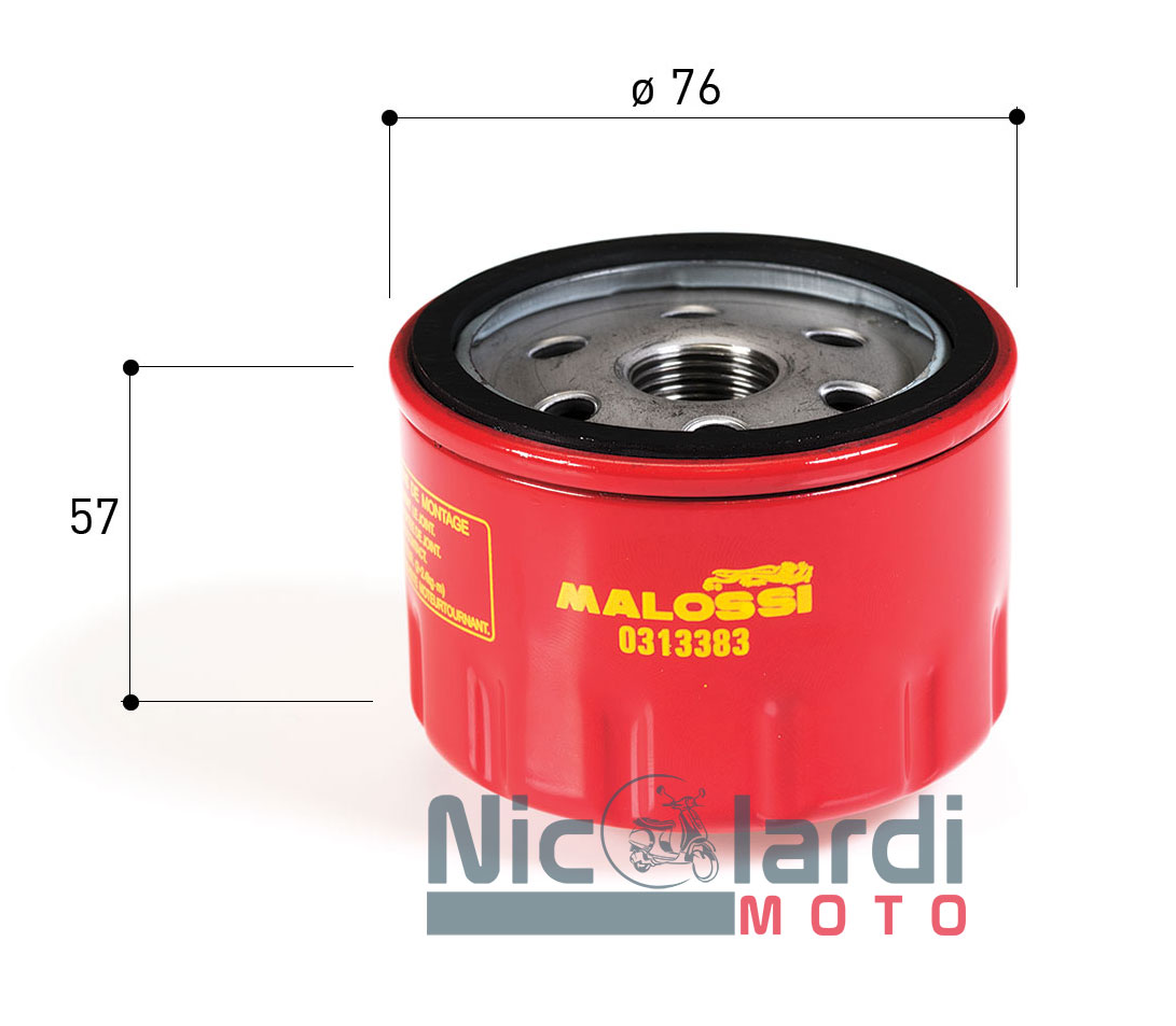 Filtro olio Malossi Aprilia Scarabeo 500cc - Piaggio Beverly 500cc