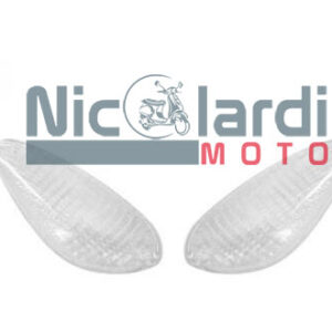 Coppia vetri frecce posteriori bianche Piaggio NRG MC2 50cc