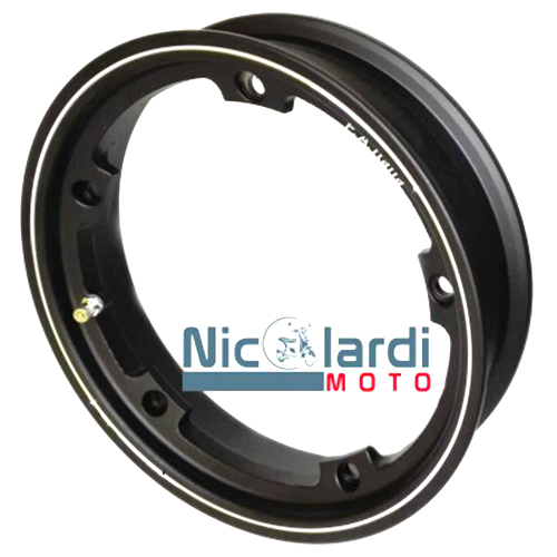 Cerchio tubeless in lega 2.10 x 10 nero opaco