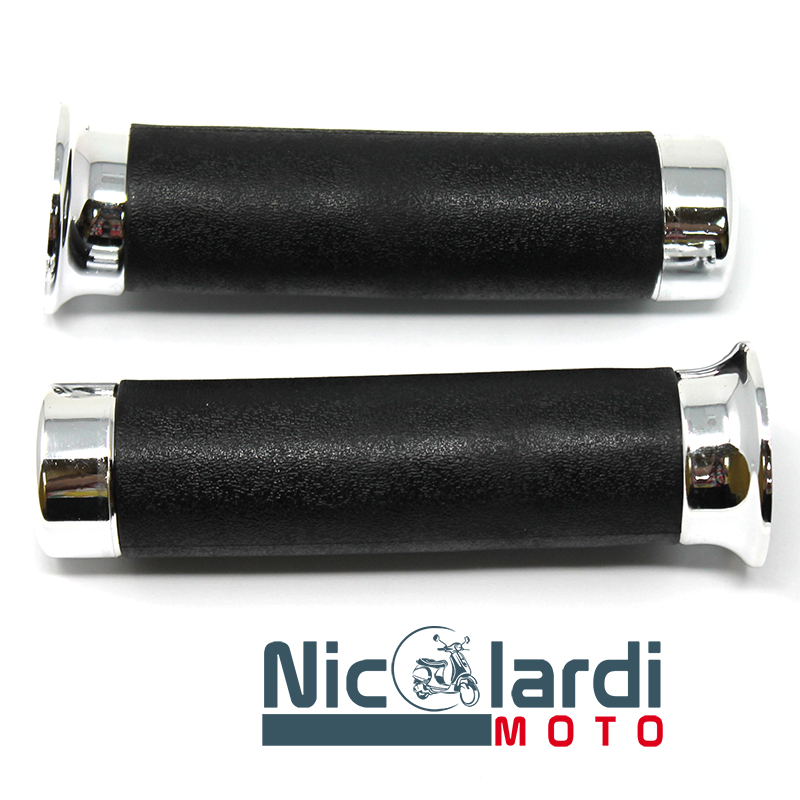 Coppia manopole con terminali cromati Vespa PX Millenium - PX Euro2 - PX 30 anni 125cc