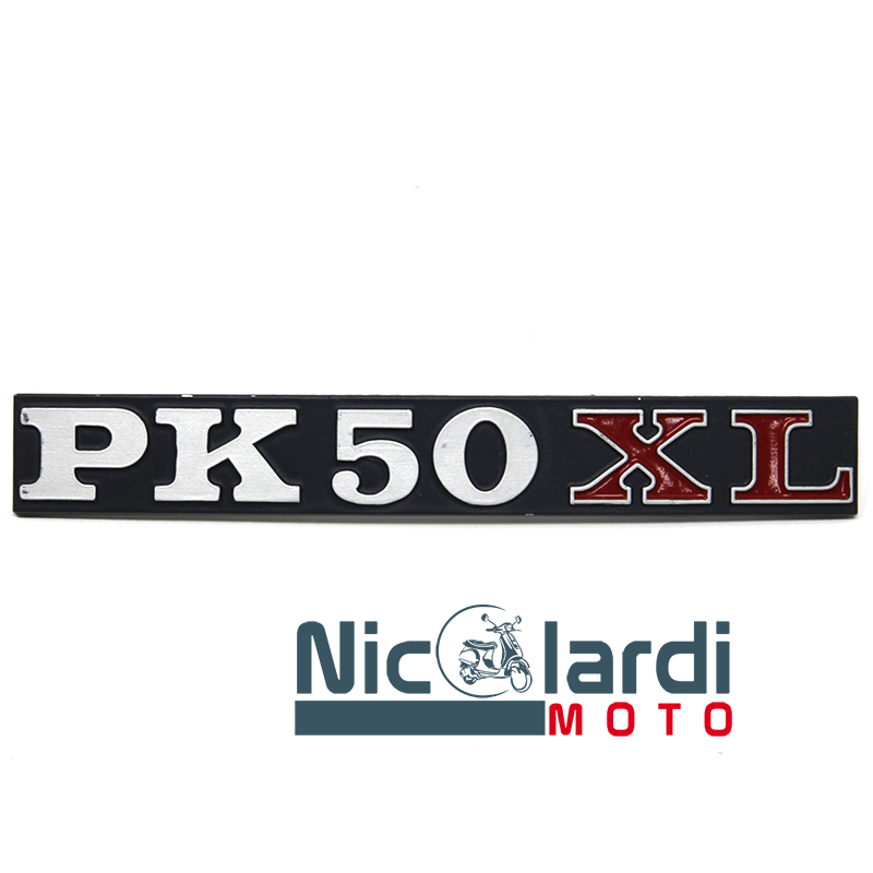 Targhetta cofano laterale scritta " PK 50 XL"