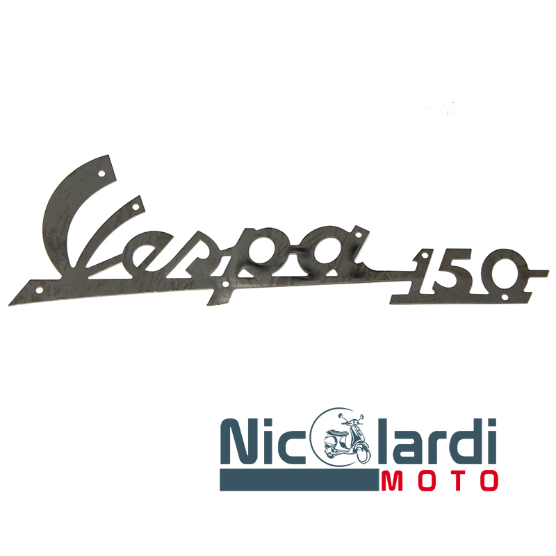 Targhetta scritta "Vespa 150"