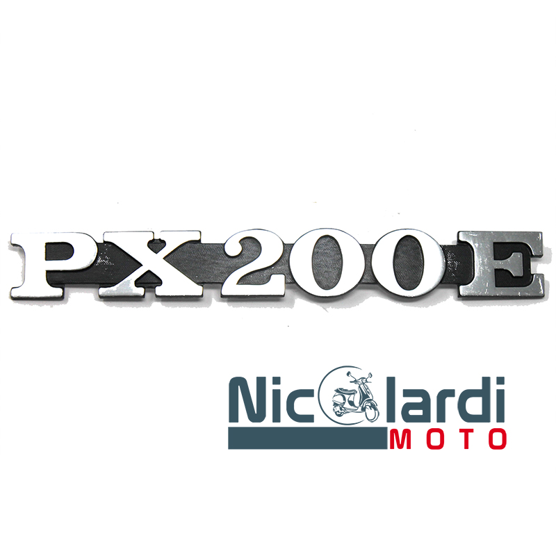 Targhetta laterale scritta "PX 200 E" - Vespa PX E 200cc