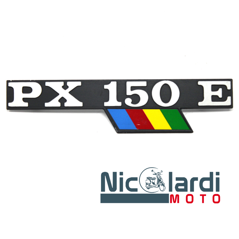 Targhetta laterale scritta "PX 150 E" - Vespa PX E  Arcobaleno 150cc