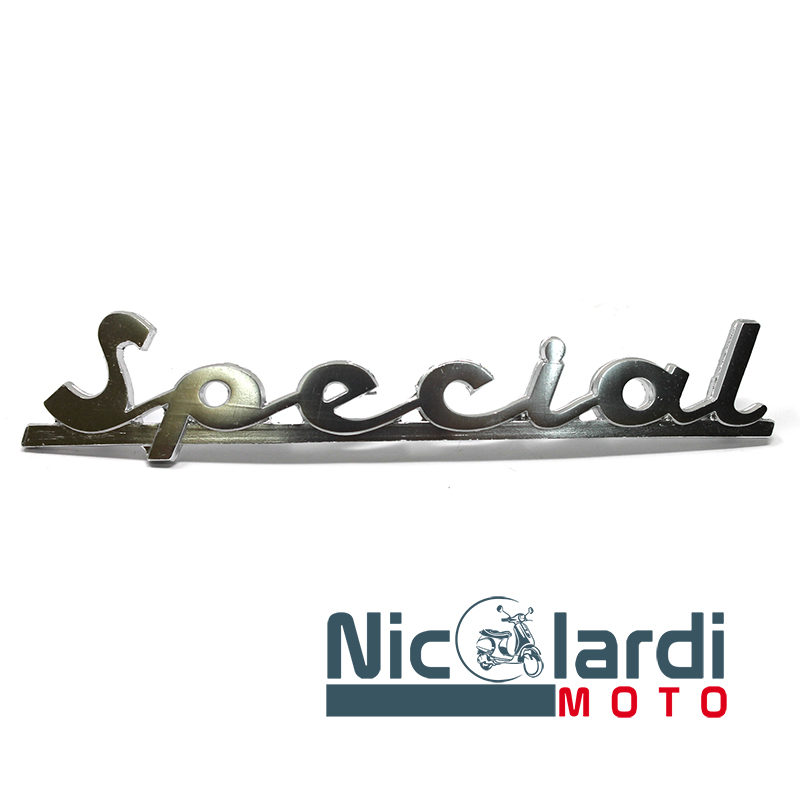 Targhetta posteriore traforata scritta "Special" - Vespa 50 Special