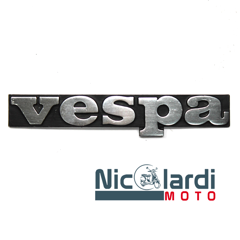Targhetta scudo anteriore scritta "Vespa" - Vespa PK - PK XL 50 - 125cc