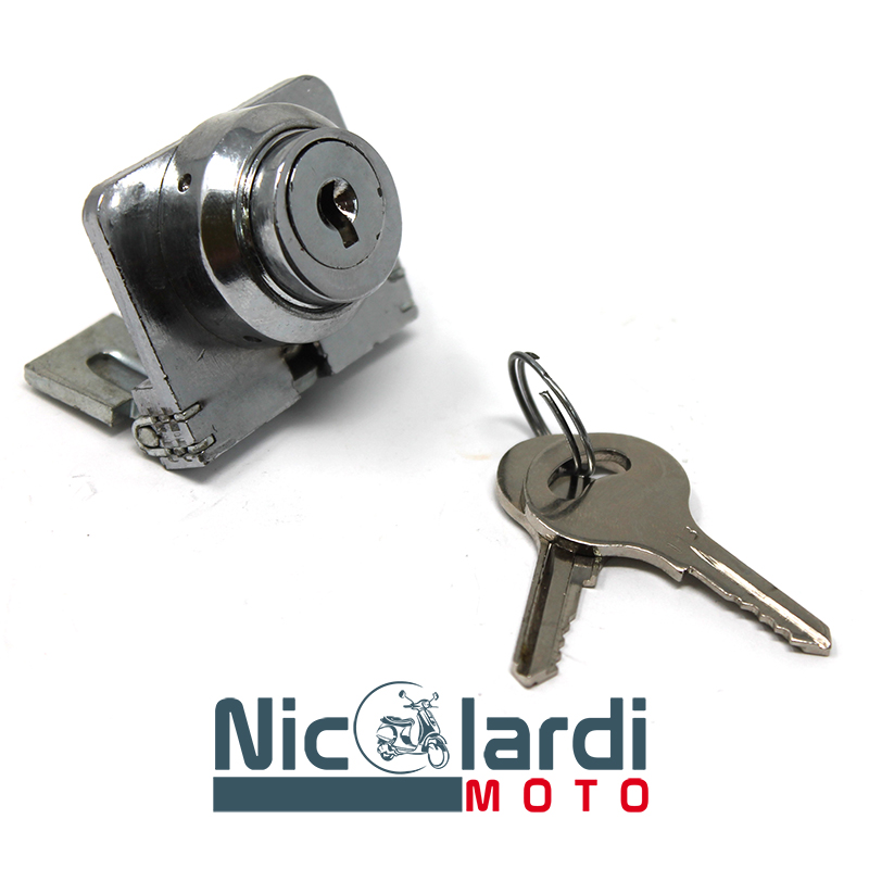 Serratura Bloccasterzo piastrina corta Vespa 125cc 1951>57 - Vespa 150cc 1954>56 - Vespa GS 150cc